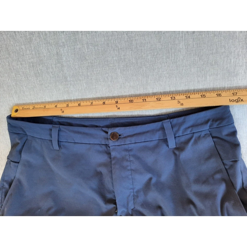 Lululemon мужчин 34 пояс Activewear твердый темно-синий ABC йога молнии гибридный короткие - Изображение 3 из 4