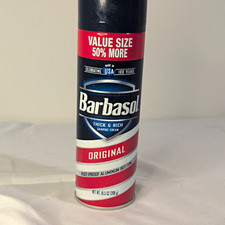 Barbasol Original Thick Rich Shaving Cream Value Size 10.5 oz, Dye-Free