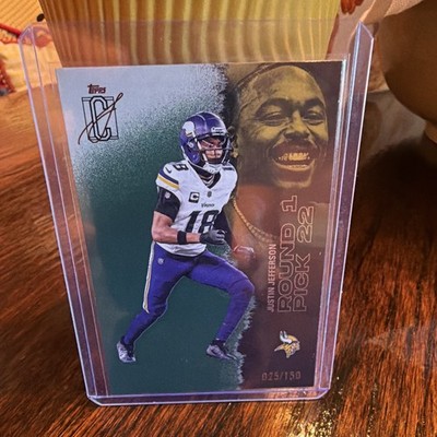 Topps 2025 Justin Jefferson Rookie Pick 22 Vikings #36 Serial #/150