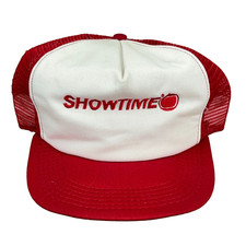 Vintage Showtime Trucker Hat Cap Made In USA 80s 90s Snapback Movie Promo Mens