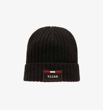 Bally Men's Ribbed Logo Wool Beanie Size One Size