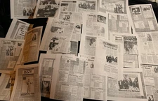 Ozzy Osbourne - Blizzard of Ozz Band Early UK press clippings 1980 - 30 pages
