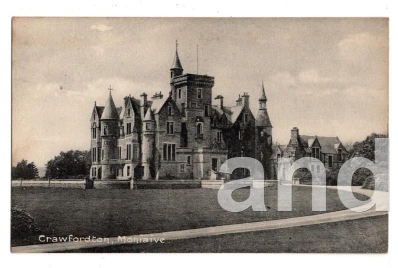 Crawfordton House Moniaive Dumfriesshire Scotland J Maxwell pre 1914 Postcard - Image 1 of 2