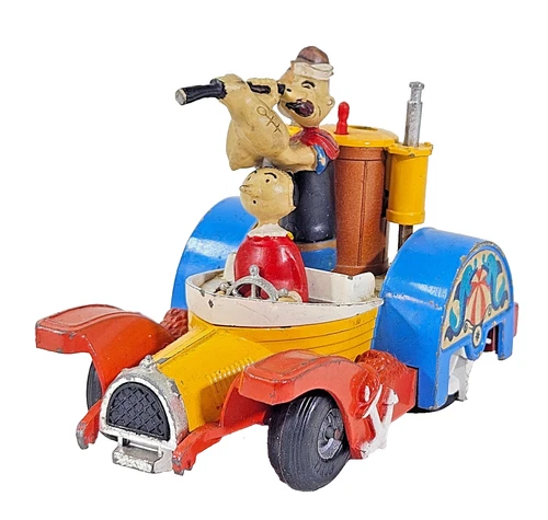 Vintage Corgi Comics No. 802 Popeye Paddle Wagon Diecast Model Car 1969 Unboxed.