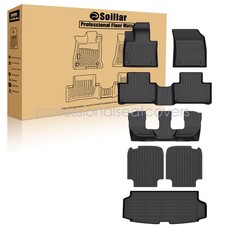 For 2016-2025 Volvo Xc90 7 Seats Tpe Floor Mats Trunk Cargo Liner 3d Black New