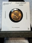 1955-P Lincoln Wheat Cent Penny Poor Man's Double Die Uncirculated