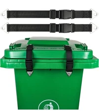 2 Pcs Trash Can Lock for Animals Buckle Type Garbage Can Lock Bungee Cord Rac...