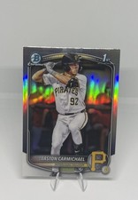Easton Carmichael Refractor 1st Bowman 2025 Bowman Draft Chrome #BDC-50 Pirates