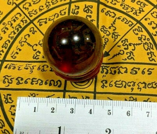 GEMAS DE AMOR NAGA OJO CRISTAL TAILANDÉS AMULETO REAL LUCKY BUDDHA TALISMÁN RICO DINERO ROJO - Imagen 3 de 12