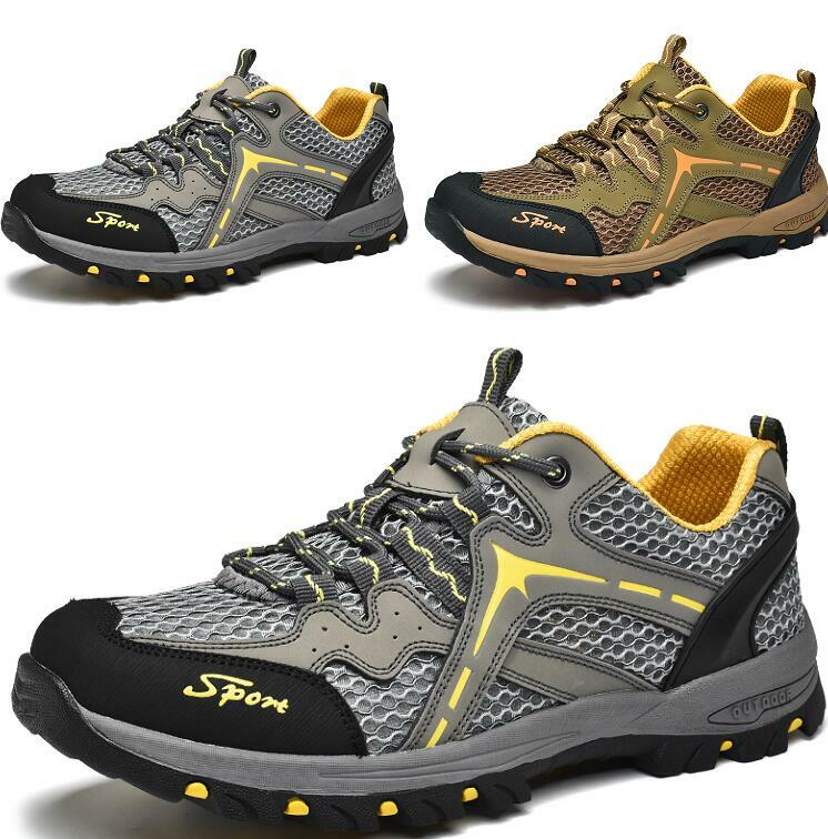 Hot Mens Hiking Outdoor zapatos Mesh Breathable Flats Sport Splice Slip on Casual Hot Mens Hiking Outdoor zapatos Mesh Breathable Flats Sport Splice Slip on Casual