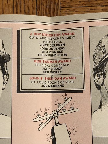 1988 St. Louis BBWAA Baseball Writers of America Dinner Programs (5) - Picture 10 of 11