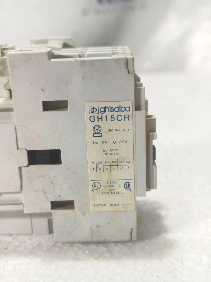GHISALBA GH15CR 10A 220-240V 50/60Hz MAGNETIC CONTACTOR FREE FAST SHIPPING - image 4 of 4
