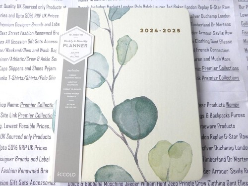 2024-2025 Diary Eccolo 18month Weekly & Monthly Planner Asst-Look Cover Diaries - Picture 51 of 104