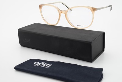 GÖTTI Brille SWITZERLAND Modell TANDA BRT M 54-17 140 Beige Silber Grau Japan