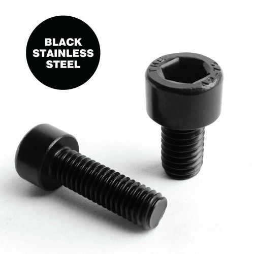 M5, M6 CAP BOLT ALLEN SCREW A2 BLACK STAINLESS STEEL SOCKET CAP HEX DRIVE DIN912 - Picture 4 of 8