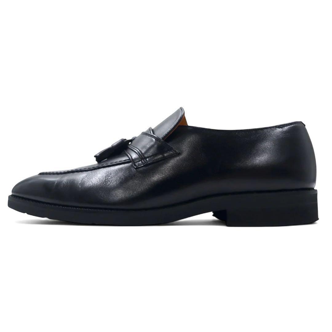 Burberry Tassel Loafers 24Cm Black Leather Bu1463 Women Shoes Loafers Original L