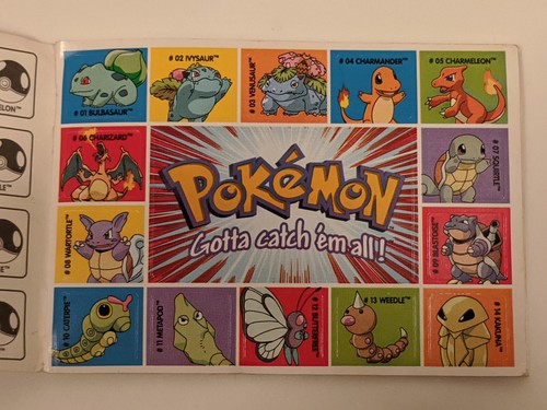 Pokémon MewTwo 1999 Empty Tin Case & Pokémon 1999American Greetings Sticker Book - Picture 14 of 21