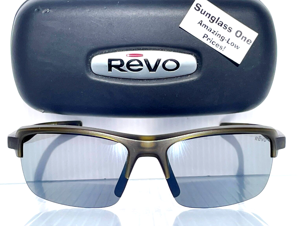 NEW REVO CRUX N Matte Crystal Olive POLARIZED Grey Lens Sunglass