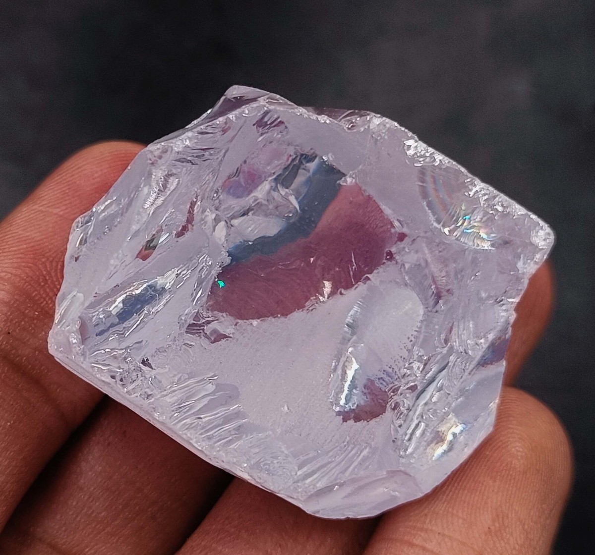 400-450 Ct Natural White Zircon Rock Uncut Rough Certified