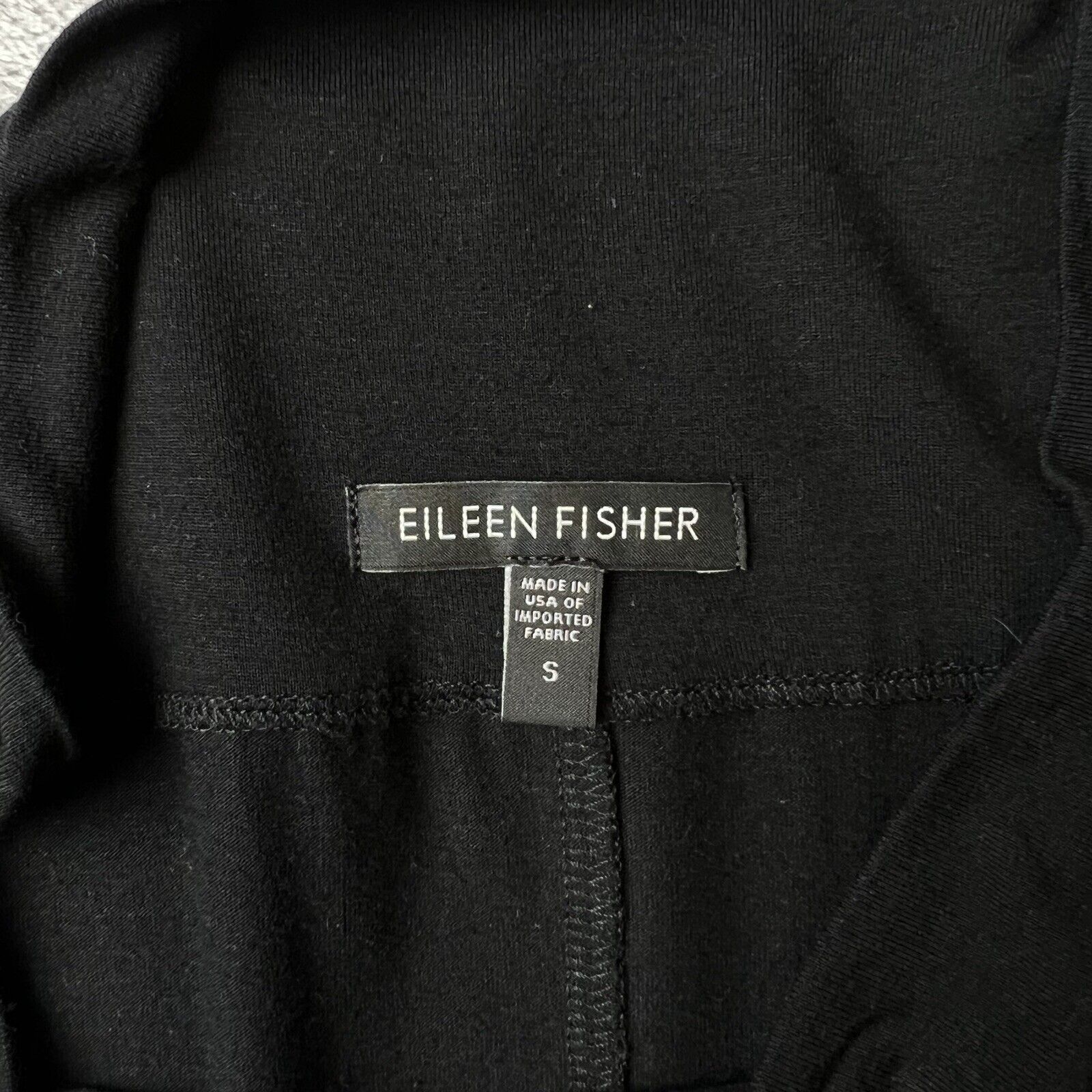 Eileen Fisher Black Midi Skirt Small Stretchy Min… - image 9