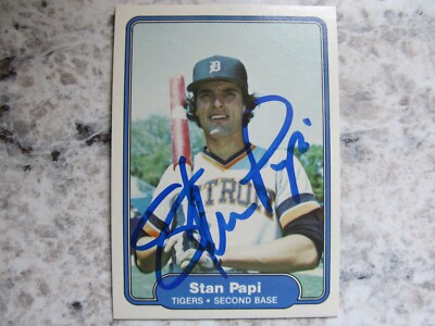 Tigers Stan Papi Signed Autographed 1982 Fleer Mint | eBay