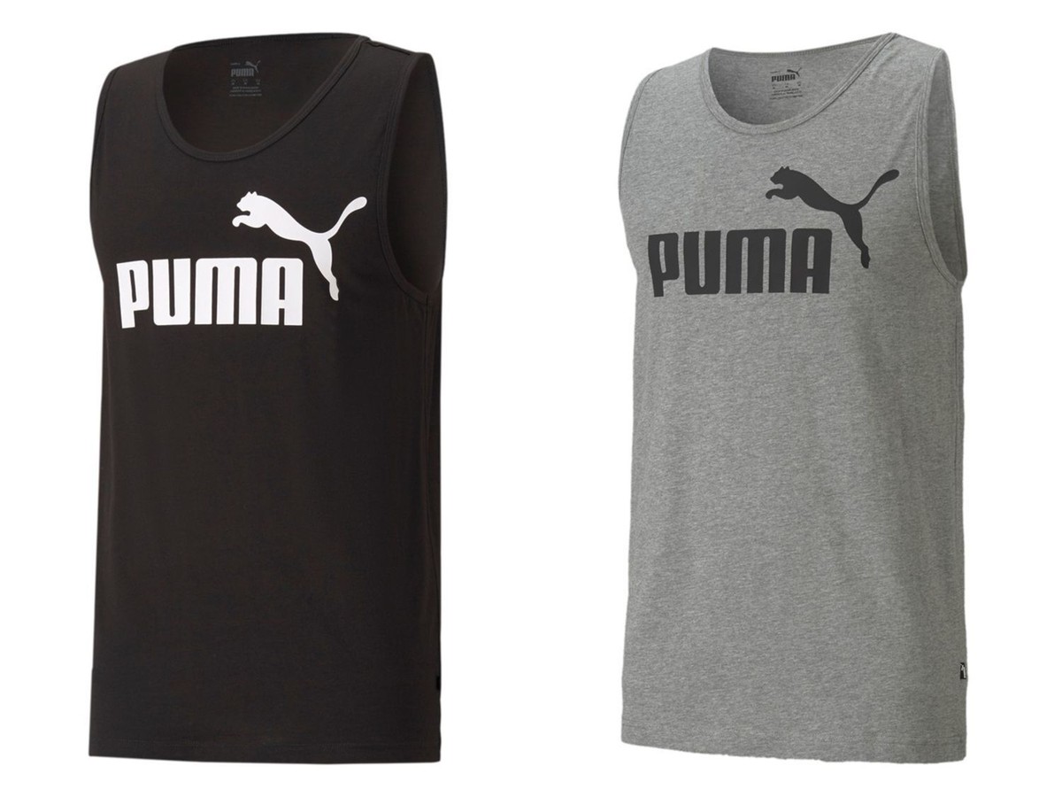Puma Hombre Ess Essential Logo Tanque Sl Camiseta / Camiseta de Tirantes