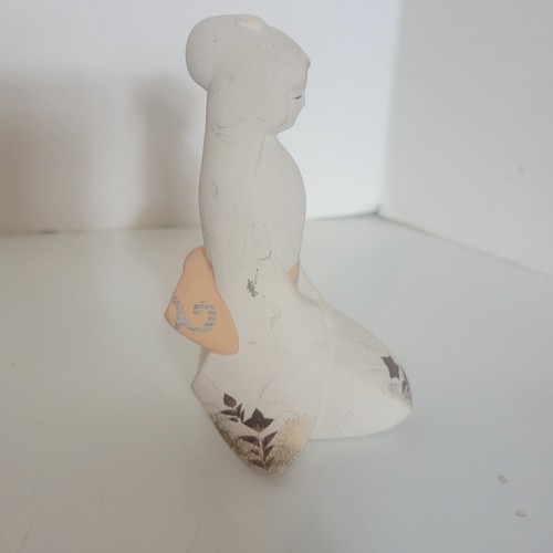 Statuina geisha 5" porcellana ceramica giapponese vintage - Foto 4 di 6