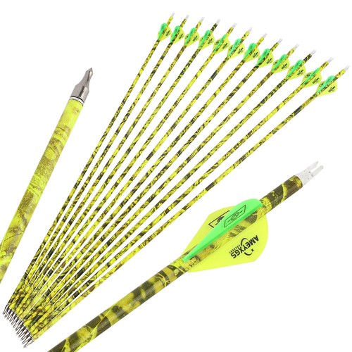 30" Carbonpfeile Jagd Pfeile Camo Pfeilschäfte Recurve Compoundbogen-Vier Farben - Picture 15 of 20