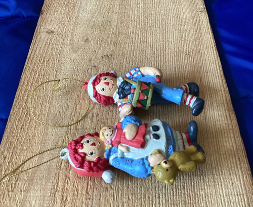 Raggedy Ann & Andy - Set of 2 - Christmas Ornaments - Pre-owned - Picture 2 of 8