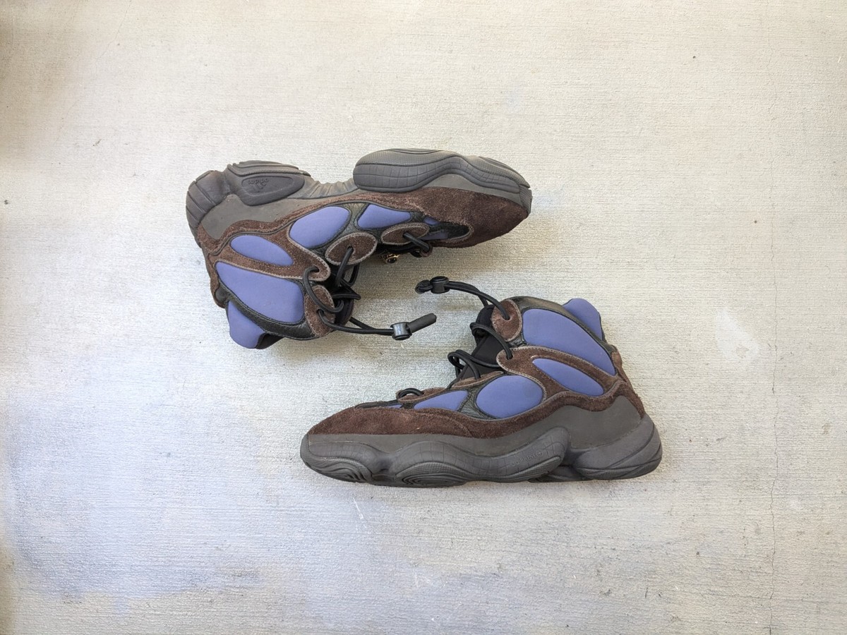 adidas Yeezy 500 High Tyrian Men 12 Blue Brown Suede FY4269 Ye