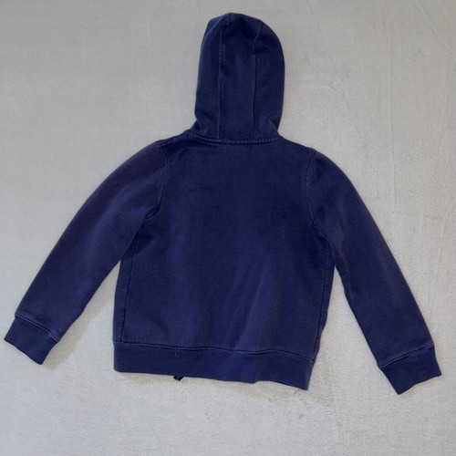 Carhartt Girls Full Zip Hoodie Size 6 Sweatshirt Blue Solid Logo - Picture 3 of 5