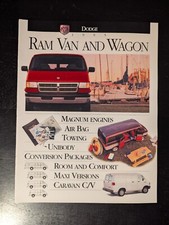 1995 Dodge Ram Van And Wagon Car Sales Brochure Catalog 15 Pages 1995 Dodge Ram Van And Wagon Car Sales Brochure Catalog 15 Pages