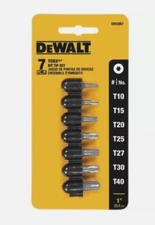 DEWALT DW2067 Torx Insert Bit Set, 7-Piece