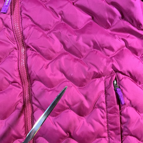 L.L. Bean Jacket Girls Magenta Pink Down Puffer Large 14-16 Downtex READ - Picture 5 of 16