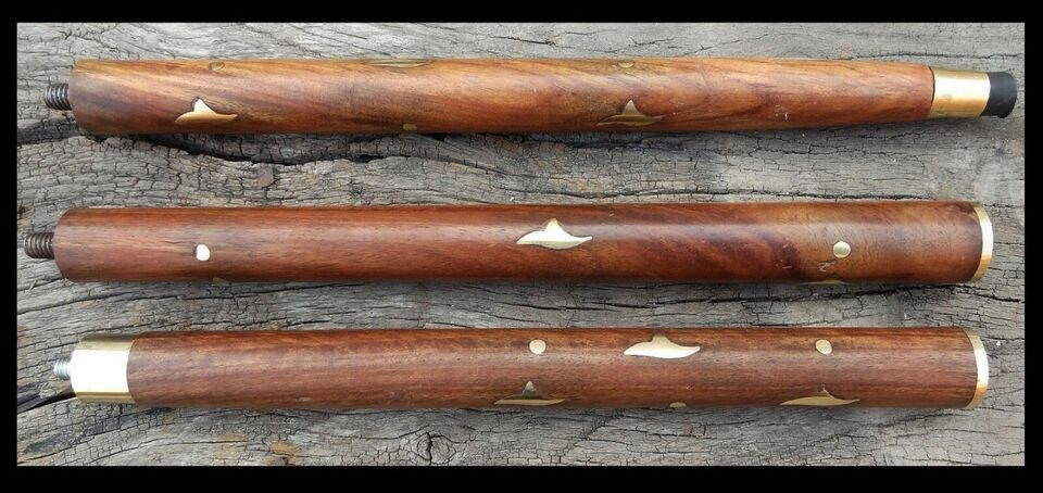 Nautical Solid Brass Elephant Head Handle Inlaid … - image 3