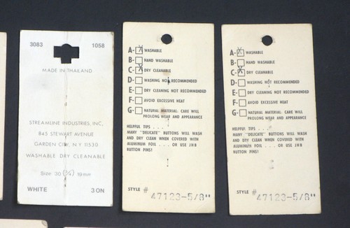 Lote De Colección De 16 Tarjetas De Botón De Costura Vacías Exquisitas, La Mode, Le Chic, JBH y Más - Imagen 10 de 11