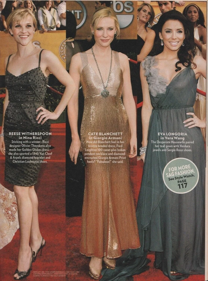 Magazine People February 12 2007 Angelina Jolie Marcheline Bertrand SAG Awards - Image 3 of 4