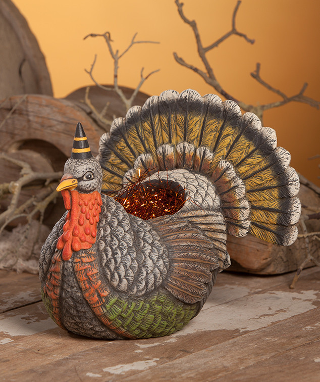 Bethany Lowe Thanksgiving Festive Turkey Container New 2018 JP7944 Bethany Lowe Thanksgiving Festive Turkey Container New 2018 JP7944