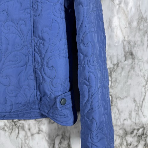 High Fever Quilted Light Blue Jacket Sz XL - Picture 6 of 8