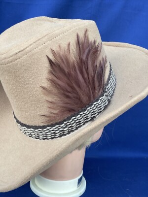 Chapeau de cowboy vintage John B. XXX Stetson 3x castor marron 7,5