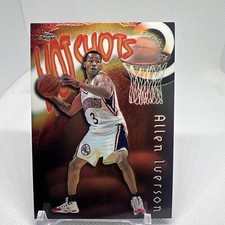 Allen Iverson 76ers HOF Hot Shots #26 SP  1998-99 Topps Chrome Basketball Card