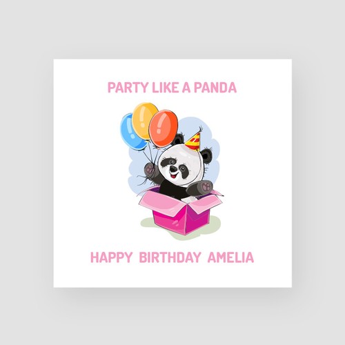Personalised Handmade Funny Panda Birthday Card - For Her, Friends, Sister | eBay Personalised Handmade Funny Panda Birthday Card - For Her, Friends, Sister | eBay
