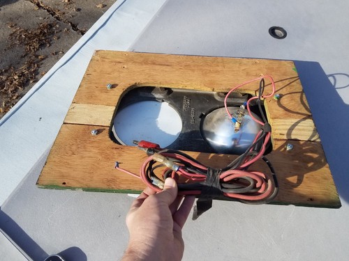 Vintage Railroad Train Pyle Dual Headlight Cast Iron Housing Locomotive Housing - Picture 7 of 9