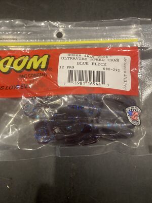 Zoom Super Salt Plus Ultra Vibe Speed Craw Blue Fleck