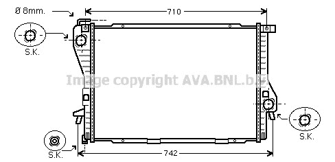 BMW 520i 523i 528i 535i 540i (E39) RADIATOR BMW 735i 735iL (E38) - Picture 1 of 1