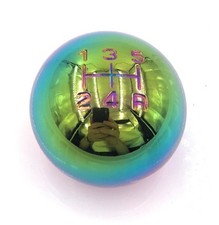 NEON BALL SHAPE GEAR SHIFT KNOB MANUAL For HONDA TOYOTA FORD DODGE JEEP-5 SPEED