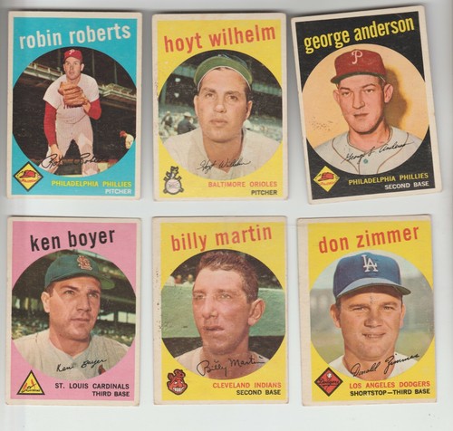 1959 TOPPS 287 card lot #1-572 50 % of the entire set