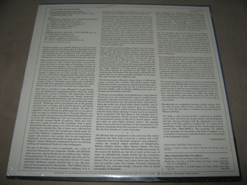 Eugene ISTOMIN Isaac STERN Leonard ROSE Trio Beethoven Mendelssohn SEALED NEW LP - Picture 4 of 4