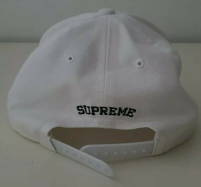 FW18 Supreme Horizon 5-panel hat white cap Farmland logo A