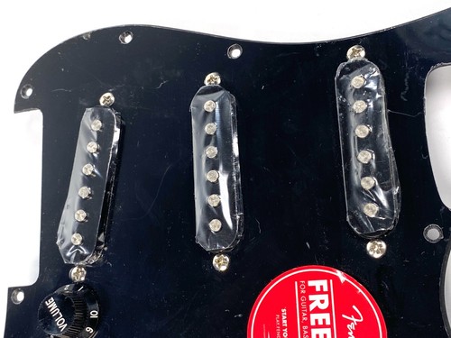 OEM Fender Squier Strat SSS LOADED PICKGUARD BLACK w/Screws Pickup Set Guitar - Picture 13 of 15